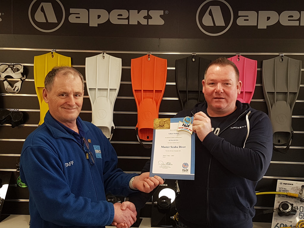 Congratualtions to Scuba Diving Scotland Student Gibby Wallace!