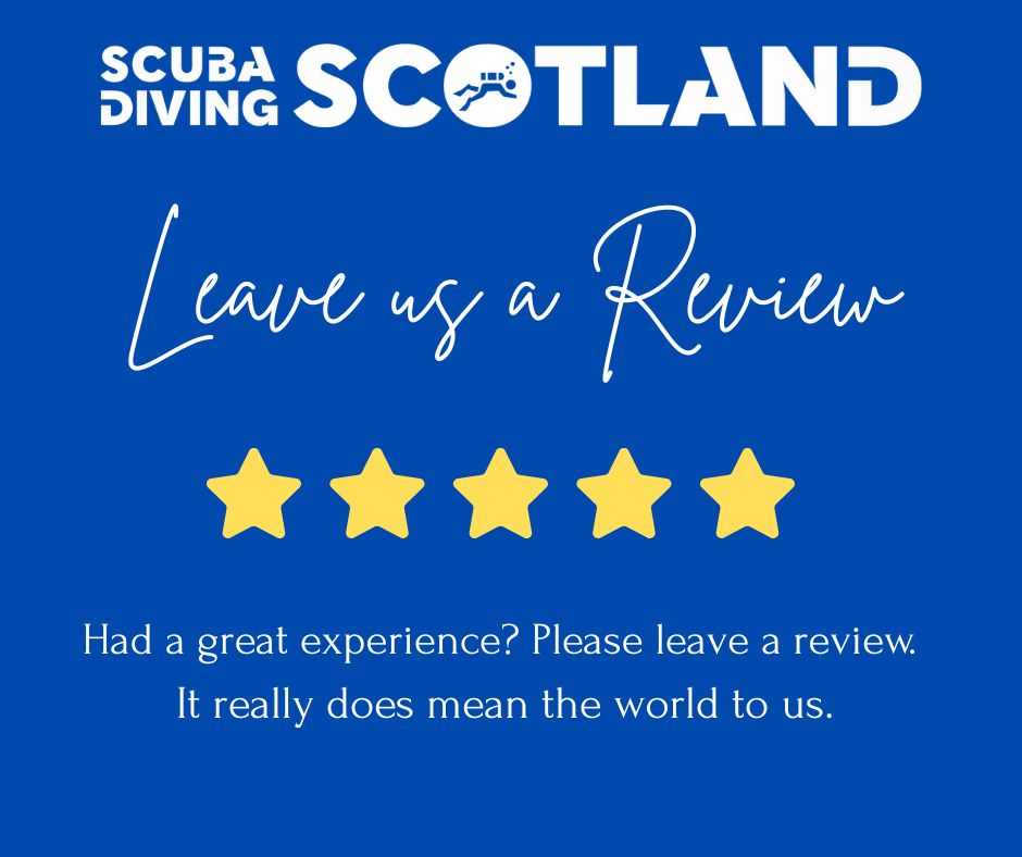 📣 Have you been out diving with us and left a wee review on Facebook, TripAdvisor or Google? 💬