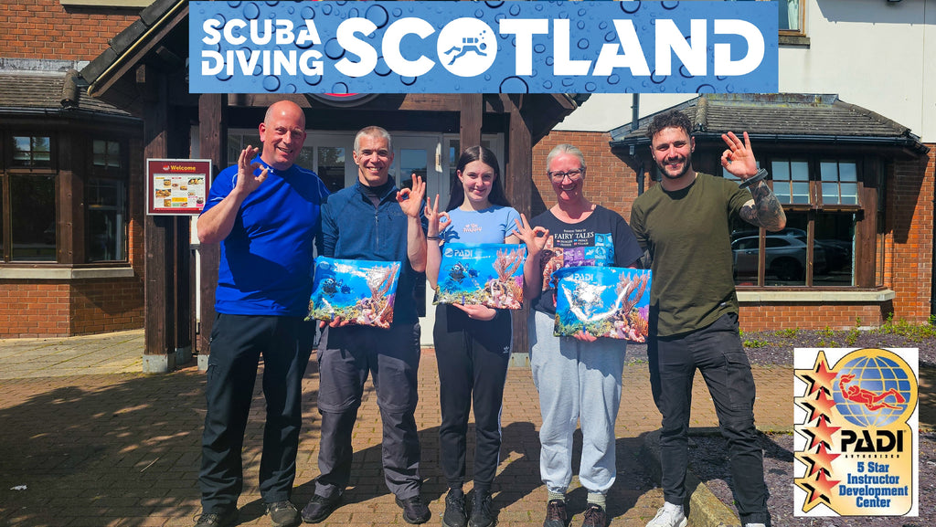 Scuba Diving Scotland are proud to introduce x6 new PADI Open Water divers!