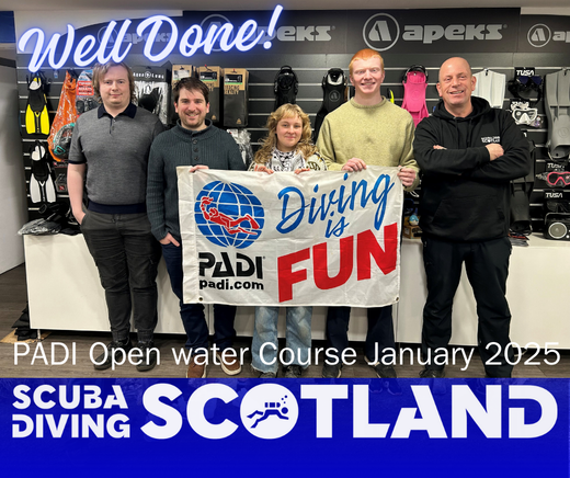 PADI Open Water January 2025 Course Update