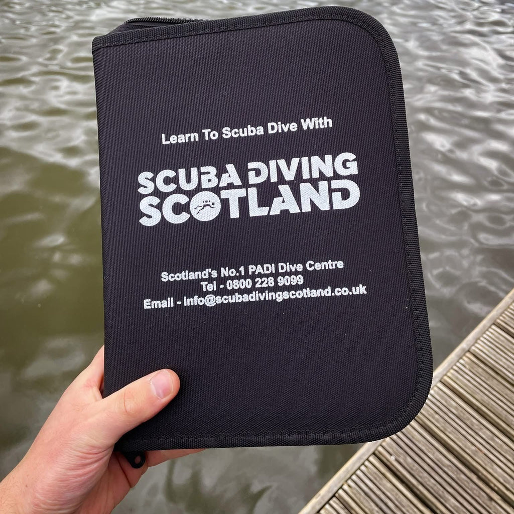 Scuba Diving Scotland Zipped Log Binder - Only £19.95