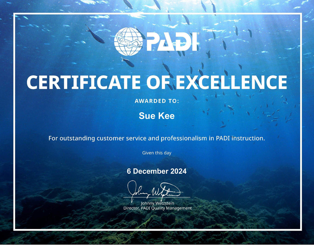 Congratulations to Scuba diving Scotland Dive Team member Sue Kee!