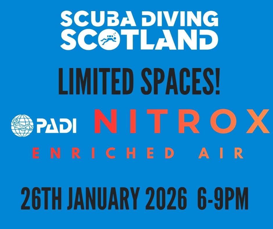 PADI NITROX ENRICHED AIR COURSE -&nbsp; MONDAY 26TH JANUARY 2026 (6-9pm)