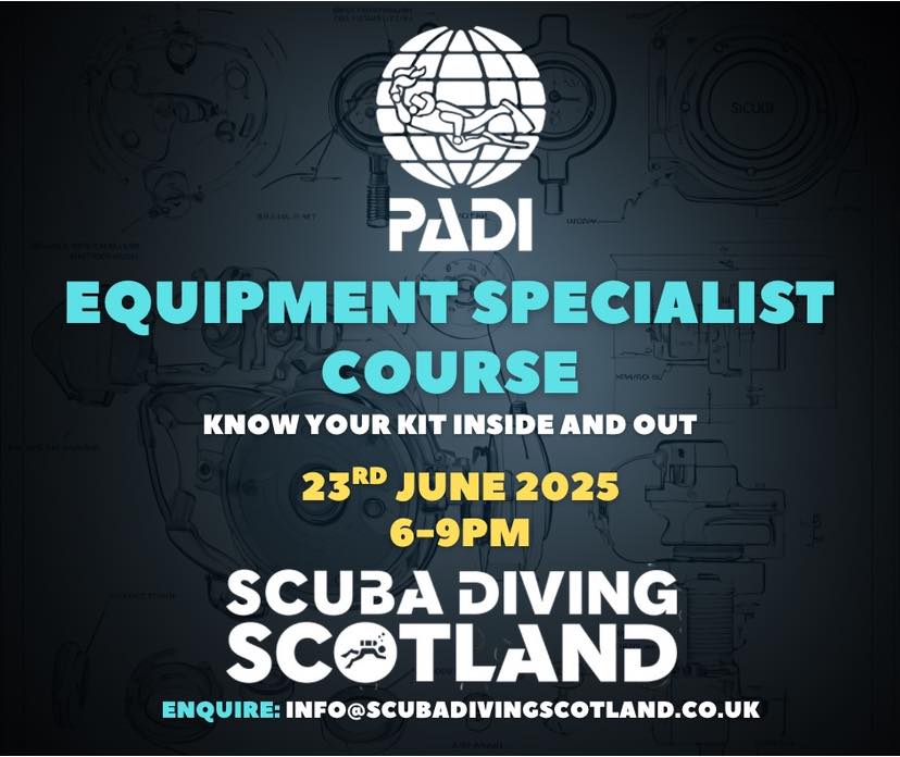 PADI Equipment Speciality Course - 23rd June 2025 6-9pm