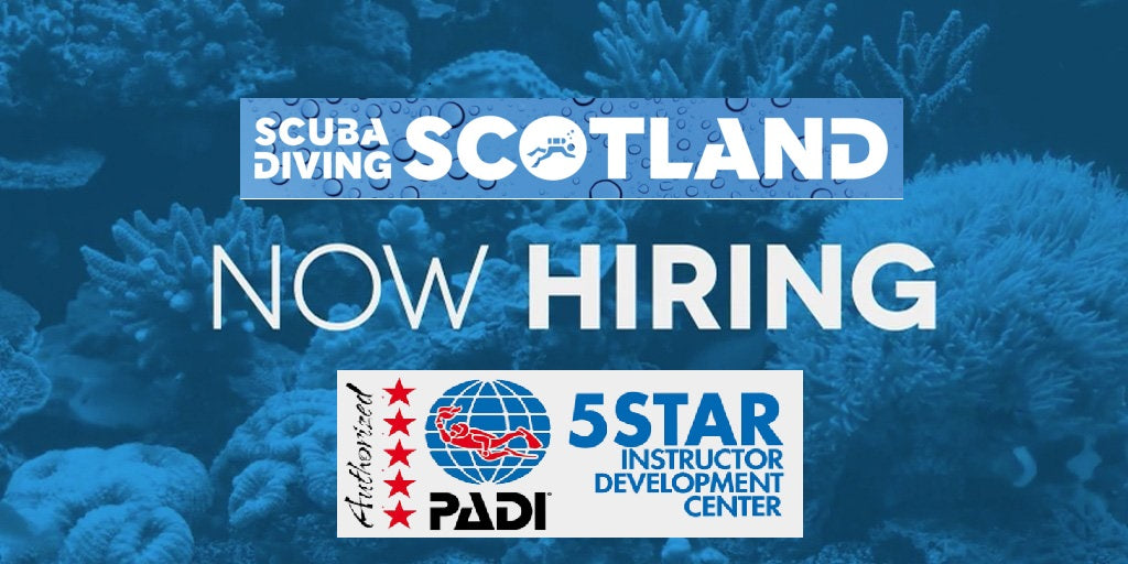 New opportunity at Scuba Diving Scotland! - Glasgow based.