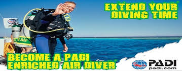 PADI Nitrox Course Schedules for 2018