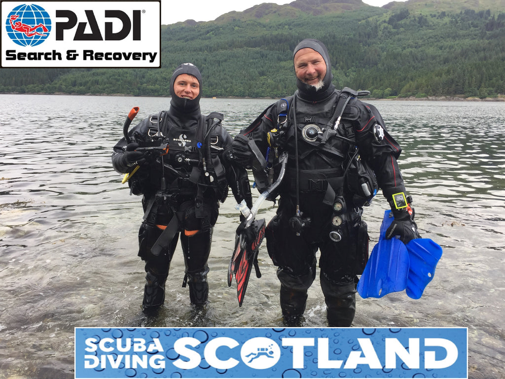 PADI Search & Recovery Speciality - Sunday 8th July 2018. The 29 Steps, Loch Long.