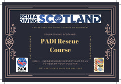 Scuba Diving Scotland Gift Voucher - PADI Rescue Course
